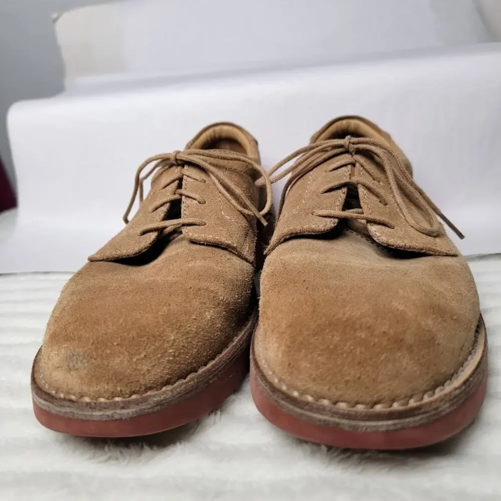 Rockport Suede Oxford Shoes Vibram Sole Men's 7.5 Comfort‎ Casual Lace-Up